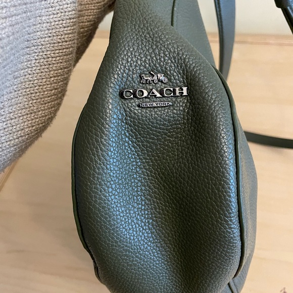 COACH TURNLOCK LEATHER HOBO BAG - Picture 9 of 12